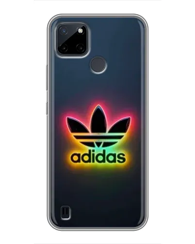Чехол для Realme C12 с картинкой «Неоновый Adidas»