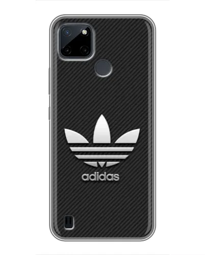 Чехол для Realme C12 с картинкой «Adidas Карбоновая текстура»