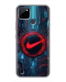 Чохол для Realme C12 з картинкою «Техногенний стиль Nike»