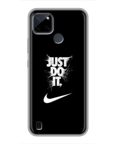 Чохол для Realme C12 з картинкою «Текстовий принт Nike»