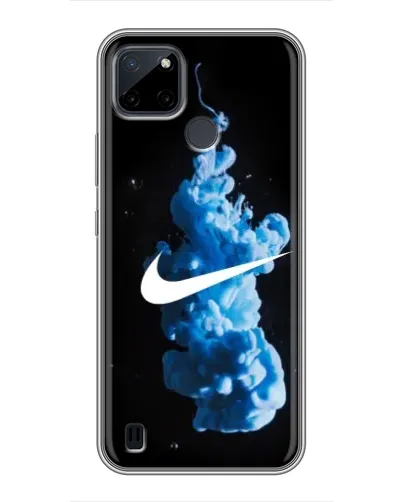 Чохол для Realme C12 з картинкою «Nike та синій дим»