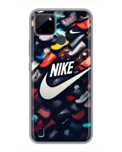 Чохол для Realme C12 з картинкою «Колекція кросівок Nike»