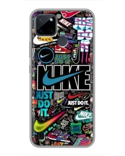 Чохол для Realme C12 з картинкою «Яскравий колаж Nike»