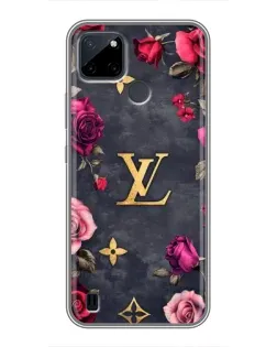 Чохол для Realme C12 з картинкою «Квітковий Louis Vuitton»