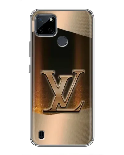 Чохол для Realme C12 з картинкою «LV — золоте сяйво»