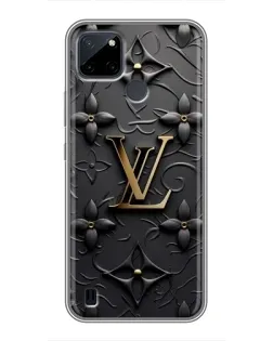 Чохол для Realme C12 з картинкою «Шкіряна текстура LV»
