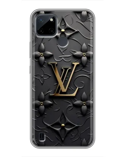 Чохол для Realme C12 з картинкою «Шкіряна текстура LV»