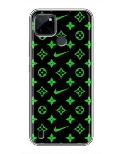 Чохол для Realme C12 з картинкою «Неоновий принт LV»
