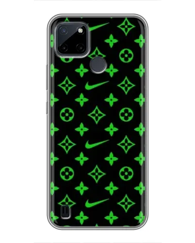 Чохол для Realme C12 з картинкою «Неоновий принт LV»