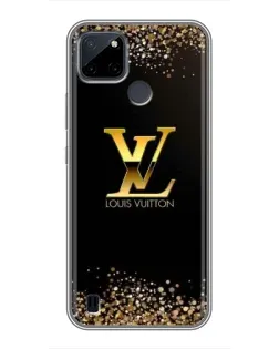 Чохол для Realme C12 з картинкою «LV — золоті іскри»