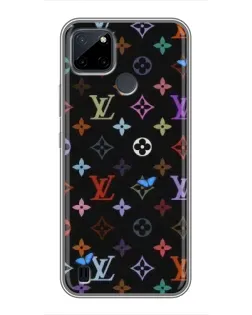 Чохол для Realme C12 з картинкою «Кольорова монограма LV»