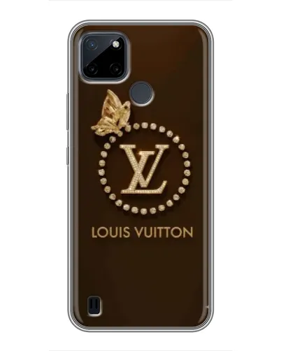 Чохол для Realme C12 з картинкою «LV — золота печатка»