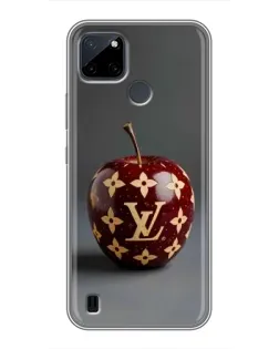 Чохол для Realme C12 з картинкою «Червоне яблуко LV»