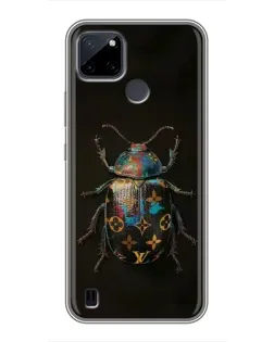 Чохол для Realme C12 з картинкою «LV — мармуровий принт»