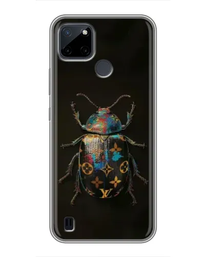Чохол для Realme C12 з картинкою «LV — мармуровий принт»