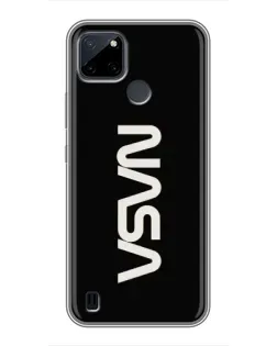 Чохол для Realme C12 з картинкою «NASA — вертикальний логотип»