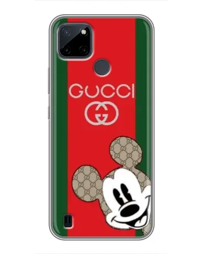 Чехол для Realme C12 с картинкой «Gucci — полосы и Микки» Чехол для Realme C12 с картинкой «Gucci — полосы и Микки»