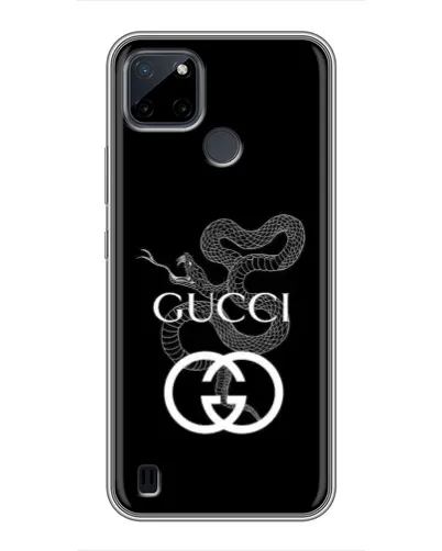 Чехол для Realme C12 с картинкой «Gucci — серебряная змея» Чехол для Realme C12 с картинкой «Gucci — серебряная змея»
