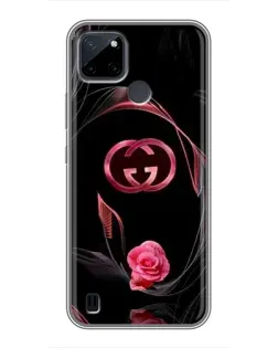 Чехол для Realme C12 с картинкой «Gucci — неоновая роза» Чехол для Realme C12 с картинкой «Gucci — неоновая роза»