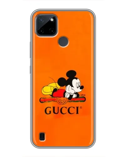 Чохол для Realme C12 з картинкою «Міккі Маус Gucci — помаранч» Чохол для Realme C12 з картинкою «Міккі Маус Gucci — помаранч»