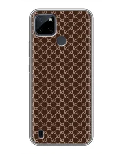 Чехол для Realme C12 с картинкой «Gucci — шоколадная сетка» Чехол для Realme C12 с картинкой «Gucci — шоколадная сетка»