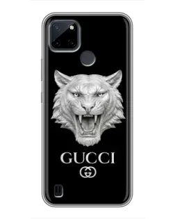 Чехол для Realme C12 с картинкой «Gucci — серебряный лев» Чехол для Realme C12 с картинкой «Gucci — серебряный лев»