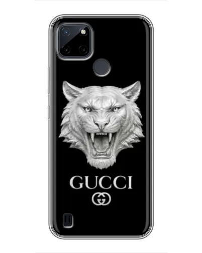 Чехол для Realme C12 с картинкой «Gucci — серебряный лев» Чехол для Realme C12 с картинкой «Gucci — серебряный лев»