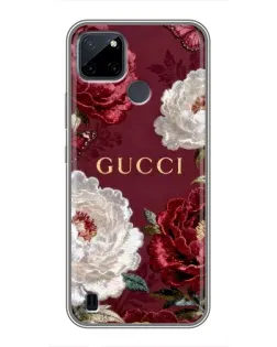 Чехол для Realme C12 с картинкой «Gucci — бордовые розы» Чехол для Realme C12 с картинкой «Gucci — бордовые розы»