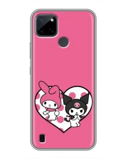 Чохол для Realme C12 з картинкою «Kuromi та My Melody» Чохол для Realme C12 з картинкою «Kuromi та My Melody»