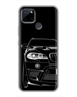 Чохол для Realme C12 з картинкою «Темний силует BMW»