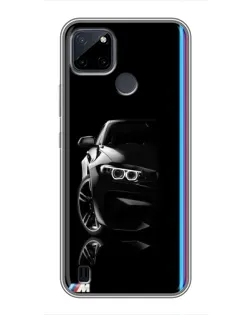 Чохол для Realme C12 з картинкою «Силует BMW в темряві»