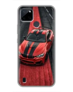 Чохол для Realme C12 з картинкою «BMW на червоній доріжці»