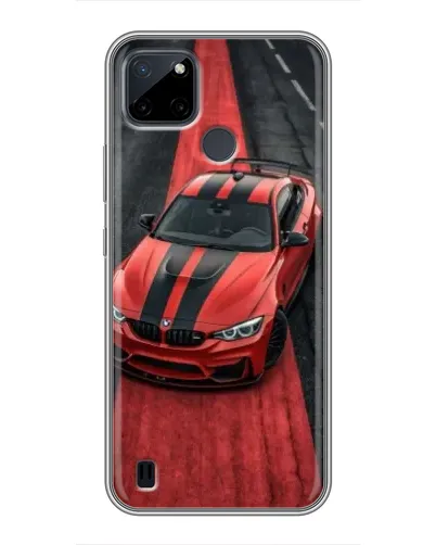 Чехол для Realme C12 с картинкой «BMW на красной дорожке»