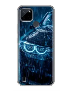 Чохол для Realme C12 з картинкою «BMW під дощем»