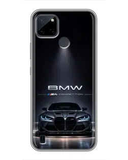 Чохол для Realme C12 з картинкою «BMW крізь нічне місто»