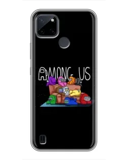Чохол для Realme C12 з картинкою «Логотип Among Us»