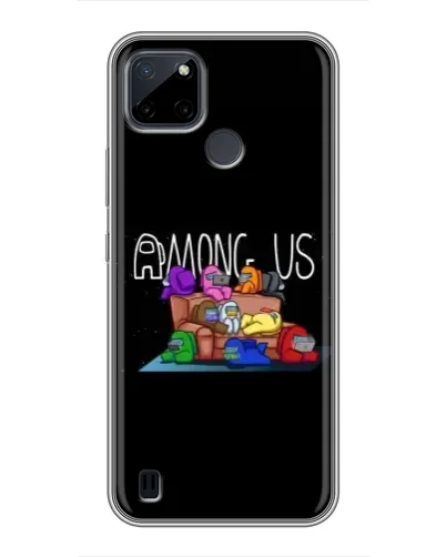 Чехол для Realme C12 с картинкой «Логотип Among Us»