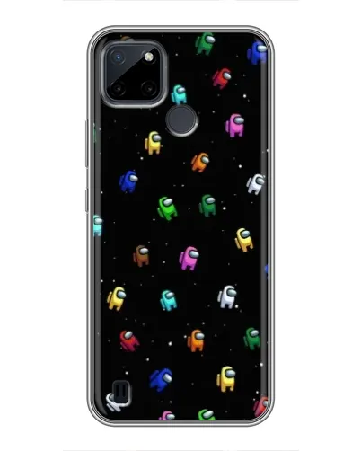 Чехол для Realme C12 с картинкой «Экипаж Among Us»