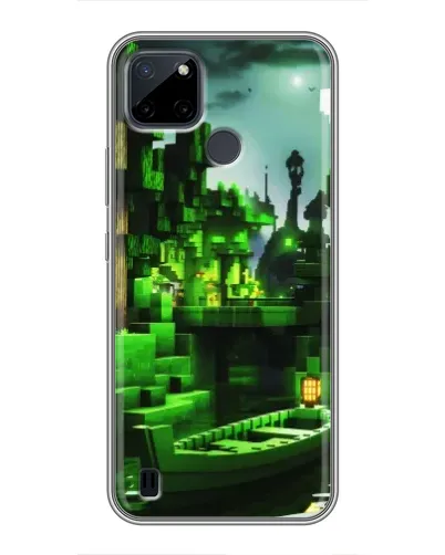 Чехол для Realme C12 с картинкой «Minecraft лесной пейзаж» Чехол для Realme C12 с картинкой «Minecraft лесной пейзаж»