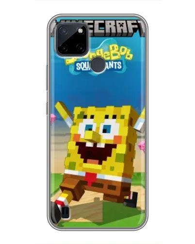 Чехол для Realme C12 с картинкой «Губка Боб Minecraft» Чехол для Realme C12 с картинкой «Губка Боб Minecraft»