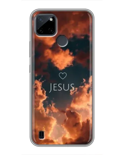 Чехол для Realme C12 с картинкой «Сияние Имени Jesus»
