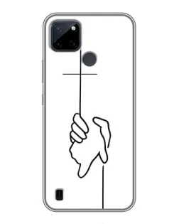 Чохол для Realme C12 з картинкою «Рука тримає»
