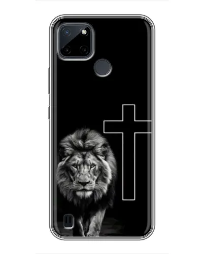 Чехол для Realme C12 с картинкой «Лев и Крест»
