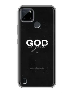 Чехол для Realme C12 с картинкой «GOD — Бог над всем»