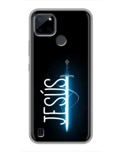Чехол для Realme C12 с картинкой «Меч Духа Jesus»