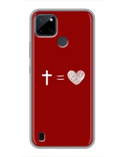 Чехол для Realme C12 с картинкой «Уравнение любви»