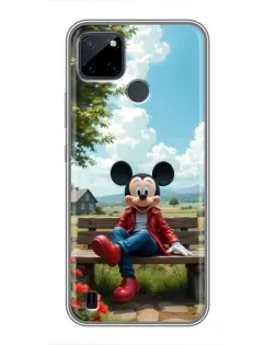 Чохол для Realme C12 з картинкою «Міккі на лавці»