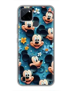 Чохол для Realme C12 з картинкою «Паттерн Міккі та Мінні»