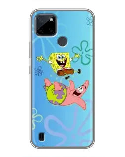 Чохол для Realme C12 з картинкою «Спанч Боб та Патрік»