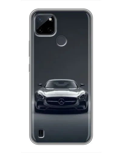 Чехол для Realme C12 с картинкой «Mercedes на черном» Чехол для Realme C12 с картинкой «Mercedes на черном»